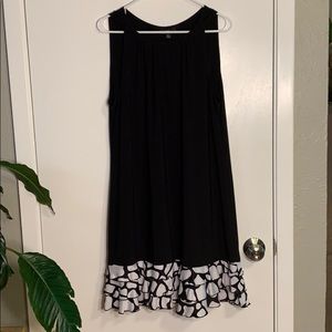Black knee length dress